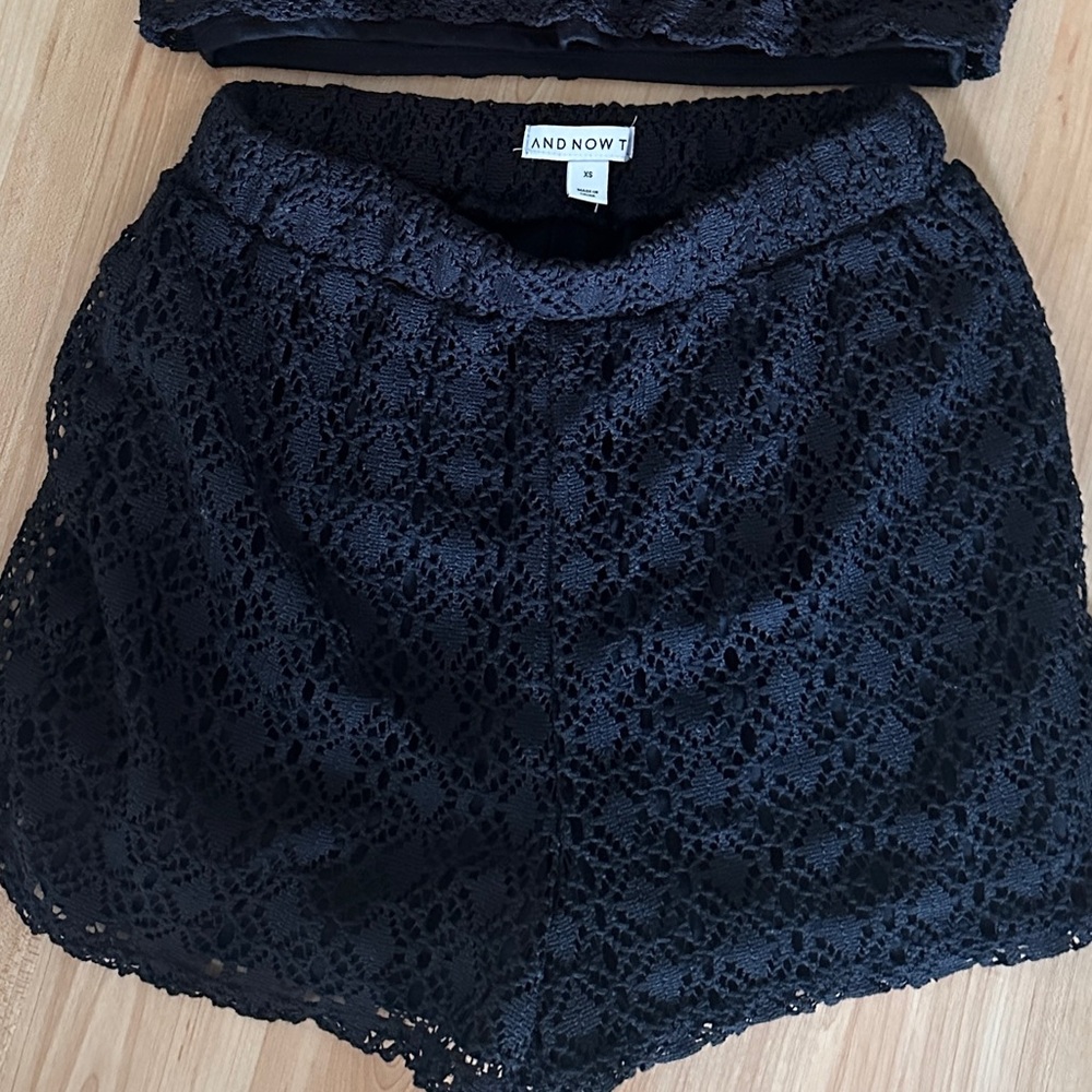 Black Lace Shorts